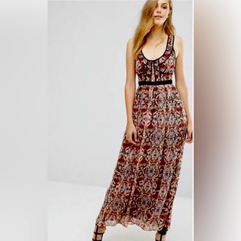 BCBGeneration Patchwork Maxi dress